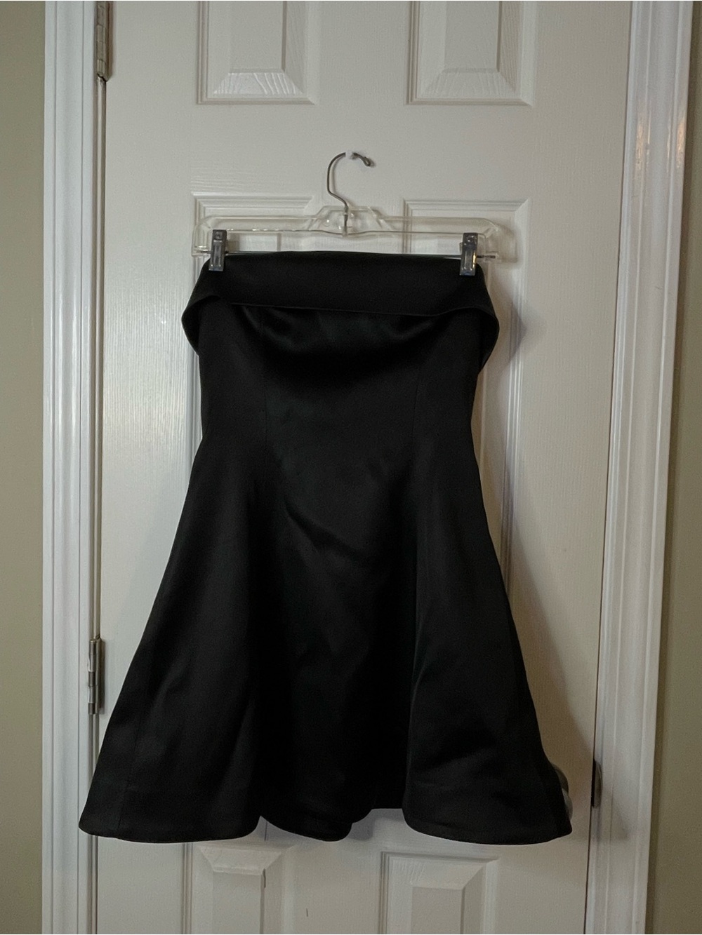 Aritzia Strapless Mini flare Dress in Black